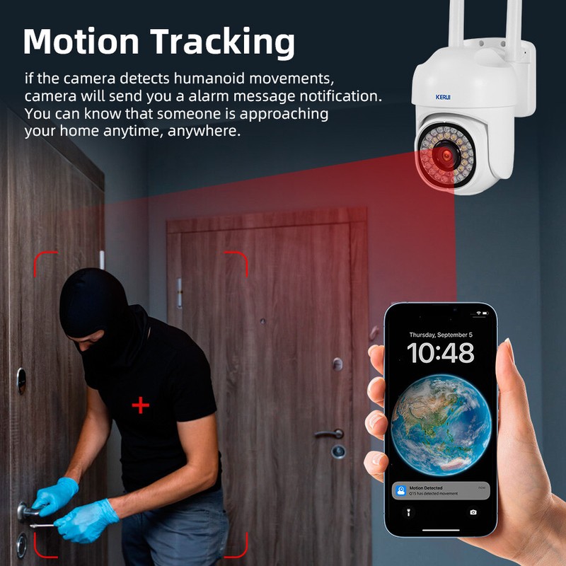 KERUI 5MP HD Wifi Wireless Security Camera System Outdoor Home Night Vision Cam gallery
