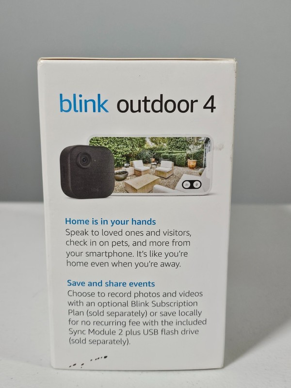 Blink Outdoor 4 (4th Gen) Battery Powered 5 Camera System Black Complete In Box gallery