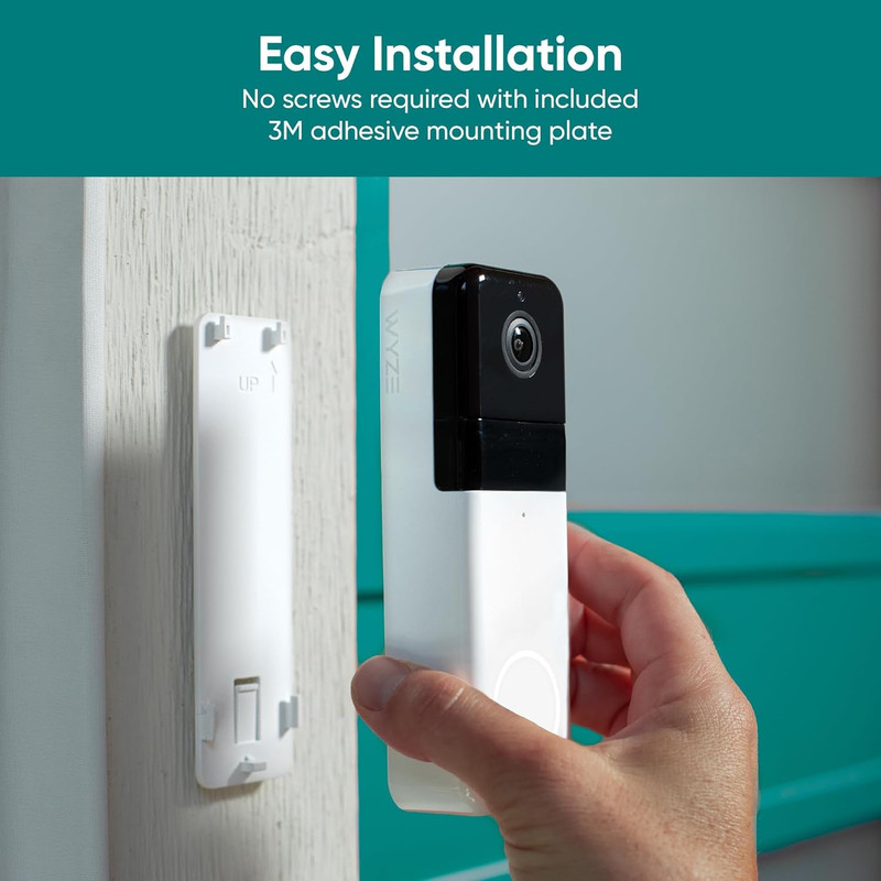 Wyze Wireless Video Doorbell Pro (Chime Included) with Easy-To-Use Design, 1440 gallery