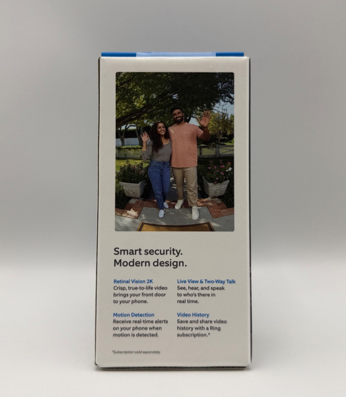 Ring Battery Doorbell 2nd Gen Retinal 2K Matte Mocha New Factory Sealed gallery