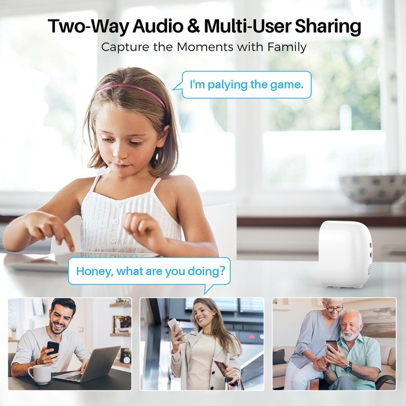 Wireless Outdoor Security Cameras 2K Battery Powered WiFi AI Motion IP66 Night gallery