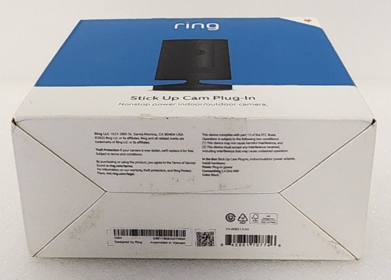 Ring Stick Up Cam Wired (2nd Gen) - Outdoor Security Camera Black, NEW gallery