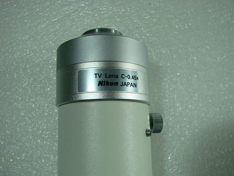 Nikon Microscope C-Mount Adapter TV LENS C-0.45x along with Tube Made in Japan gallery