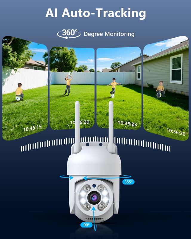 PT Outdoor Wireless Security Camera Wi-Fi Camera for Home Video Surveillance Ind gallery