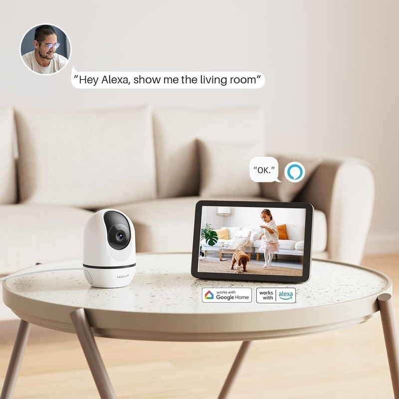 WUUK 4MP Indoor Security Camera,Pan Tilt Cam for Baby Monitor,Wi-Fi HomeSecurity gallery