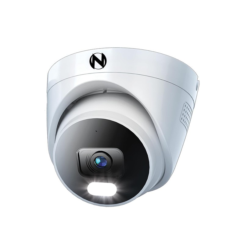 Add On Wired IP 12MP Deterrence Camera with 2-Way Audio – White