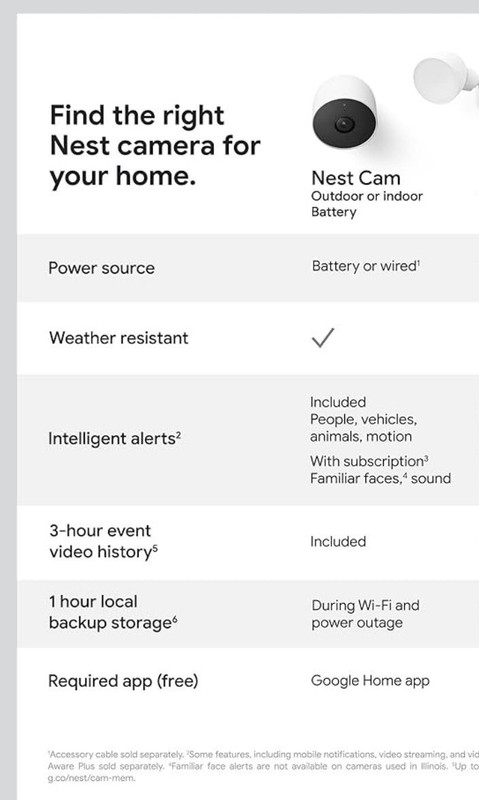 Google Nest Cam Outdoor or Indoor, Battery - 2nd Generation - 2 Count gallery
