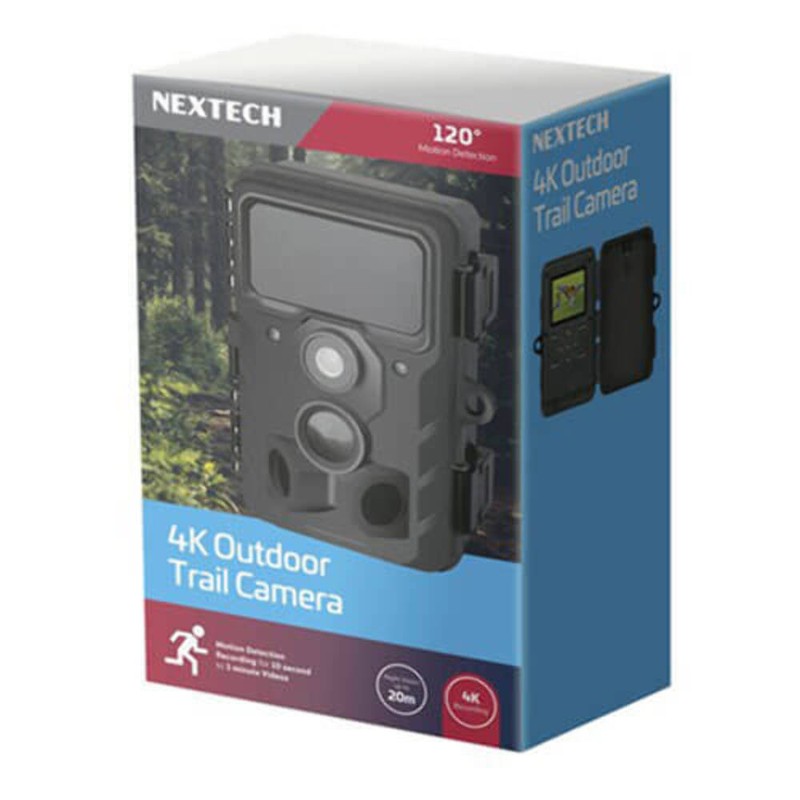 Nextech Outdoor Trail 4K Camera Glass Lens Rugged Black Plastic Case Waterproof gallery