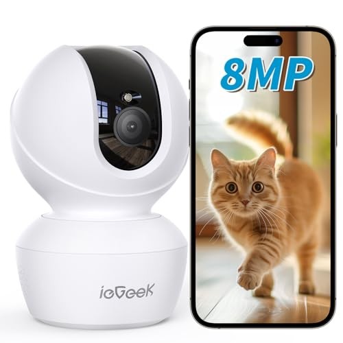 ieGeek [5G Wi-Fi Compatible Latest 8 Megapixel] Pet Camera iPhone Compatible