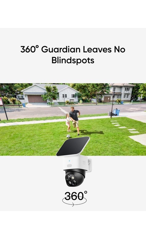 eufy SoloCam S340 Solar Wireless Security Camera Outdoor Dual Cam 360° Guardian gallery