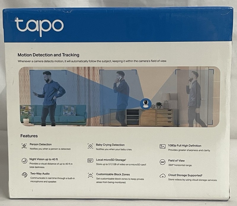 TP-Link C200 Tapo Pan/Tilt Security Camera for Baby, Pet W Motion Detection . B2 gallery