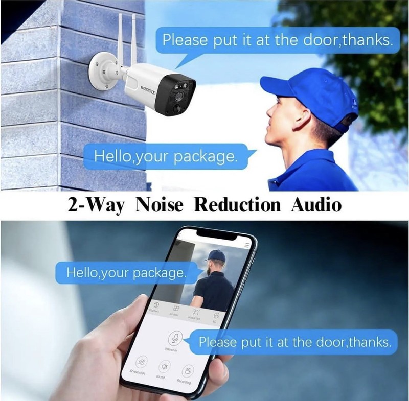 (5.0MP & 130° Wide-Angle 2-Way Audio PIR Detection Dual Antennas Enhance WiFi... gallery