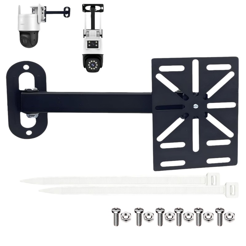 Adjustable CCTV Wall Mount Bracket, Universal Compatibility for Dome/PTZ Came...