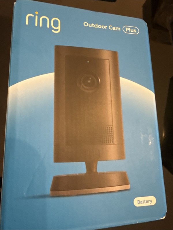 Ring Outdoor Cam Plus Battery 2K HD Smart Security Camera Black
