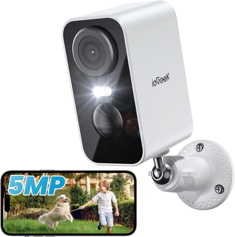 ieGeek Wireless 5MP Wifi Outdoor Battery Powered Security Camera 2-Way Audio gallery