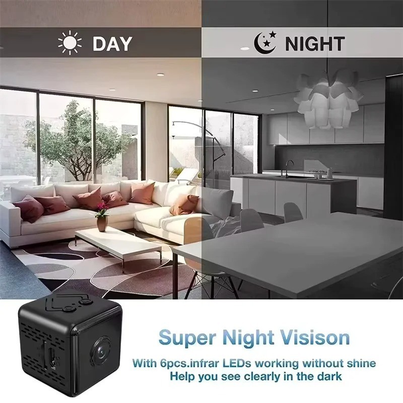 Mini APP WiFi Camera 1080P HD Motion Detection Home Security Audio Video Cam gallery