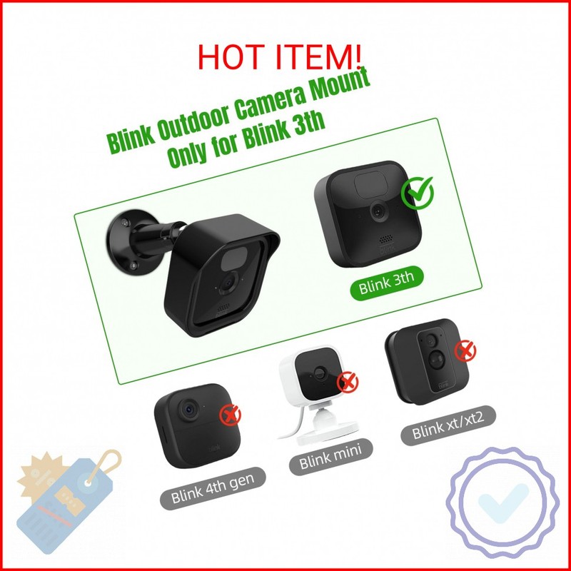 Gusfeliz Blink Outdoor 3 (3rd Gen) Camera Mount with Protective Case, Blink Came gallery