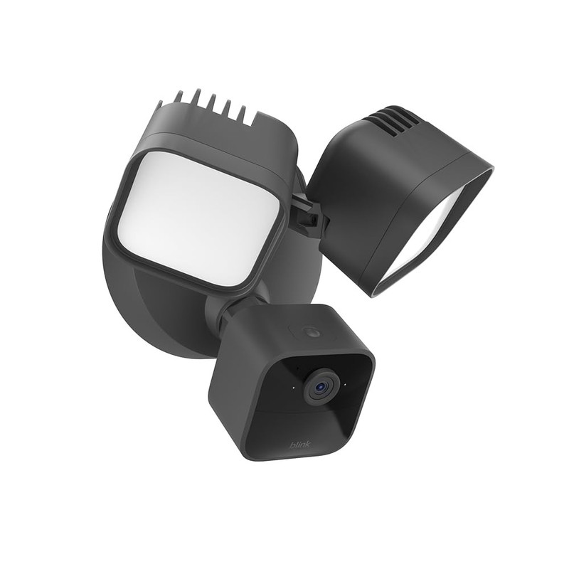 Blink Wired Floodlight Camera LED Smart Security Camera 2600 Lumens White