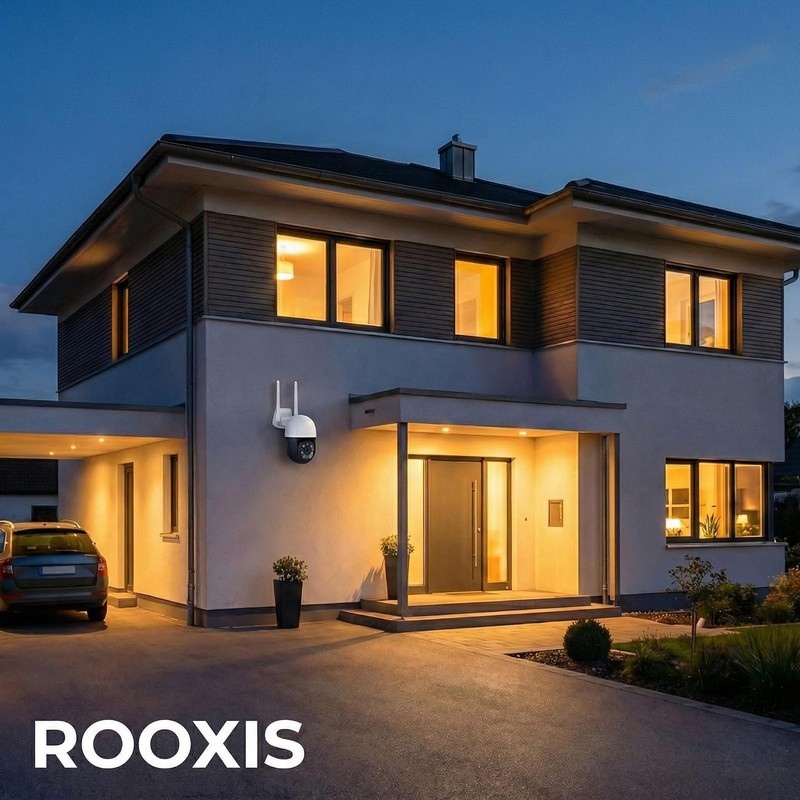 Rooxis Wireless Outdoor Security Camera 4K WiFi Floodlight PTZ gallery