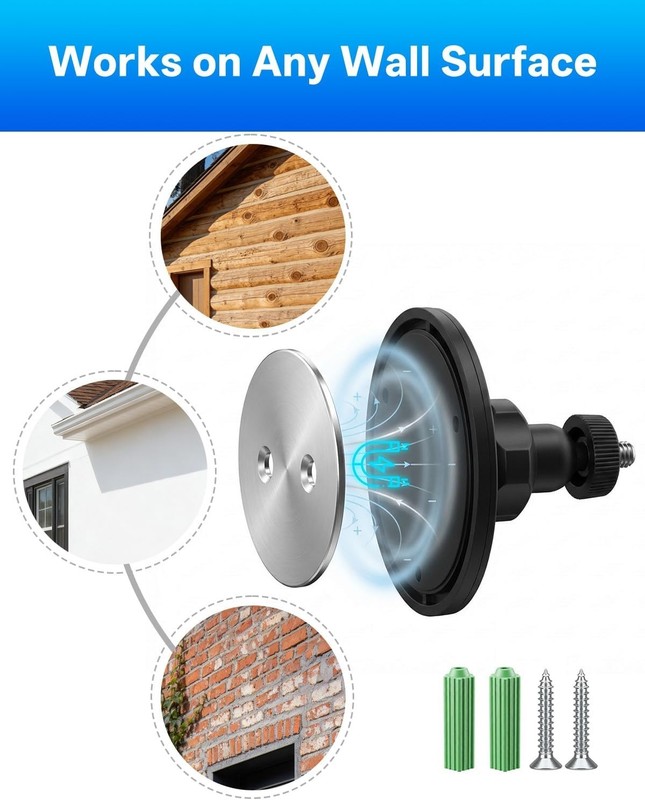 360-Degree Magnetic Mount for Blink Cameras - Instant, Secure Setup, 3-Pack gallery