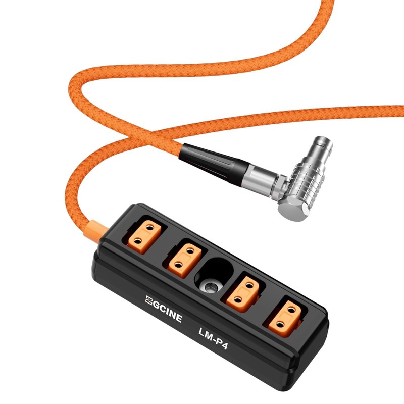 LM-P4 Lemo 2-Pin to 4-Port D-Tap Female Splitter Adapter gallery