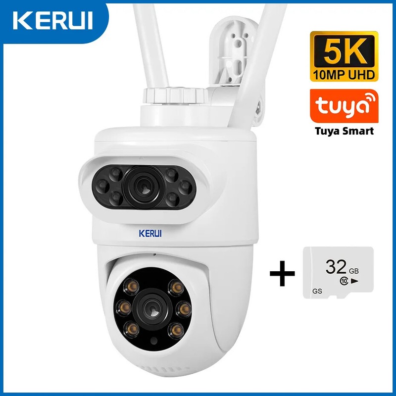Outdoor 10MP 5K HD WiFi IP Camera PTZ Security CCTV Surveillance Human Detection gallery