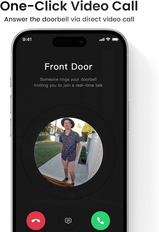 2K Wireless Video Doorbell Camera - Alexa Compatible gallery
