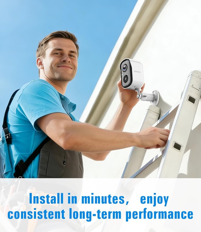 Security Cameras Wireless Outdoor, 2K Cameras for Home Security with Color Ni... gallery