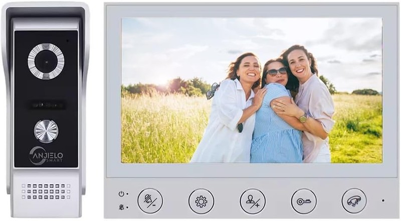 Wired Video Intercom System,7 Inch Monitor,HD Camera Kits,IR Outdoor Camera