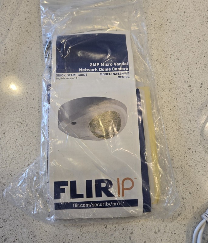 FLIR IP Security Cameras System – 6x N243MW2 2MP Dome Cameras + Mounts + Cables gallery
