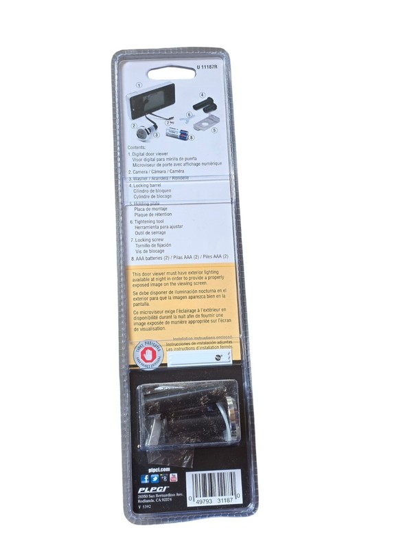 Defender Security Digital Door Viewer 2.75 LCD Display Camera Installation Tools gallery