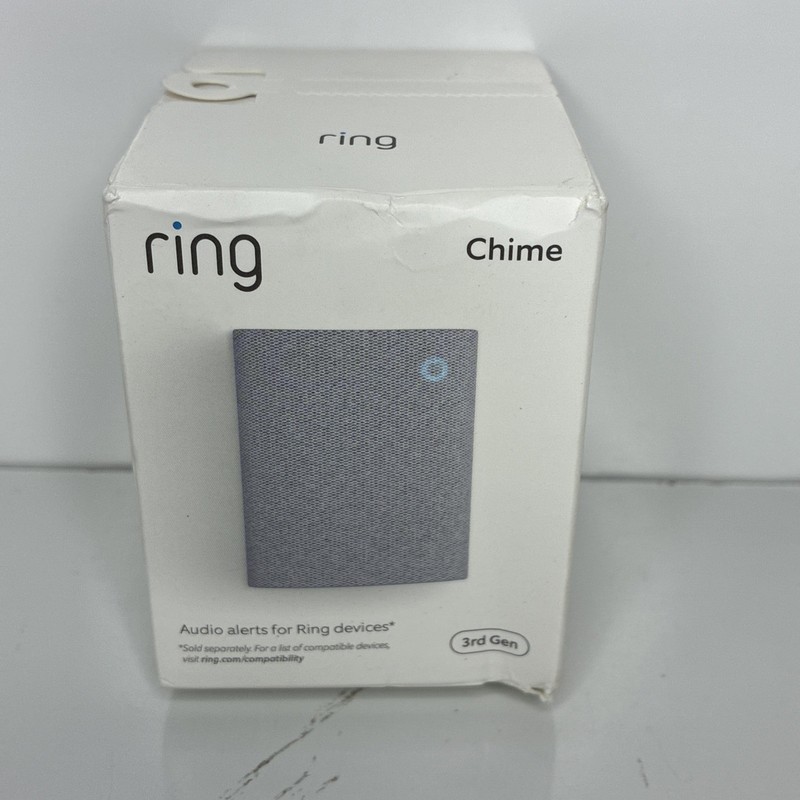 Ring Chime 3rd Gen Enhanced Audio Real-Time Alerts Home Security Easy Plug In