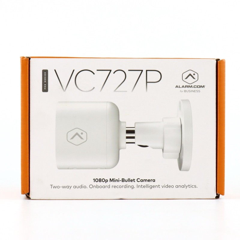 Alarm.com ADC-VC727P 1080p PoE Bullet Security Camera 2-Way Audio IP66 HDR – NEW