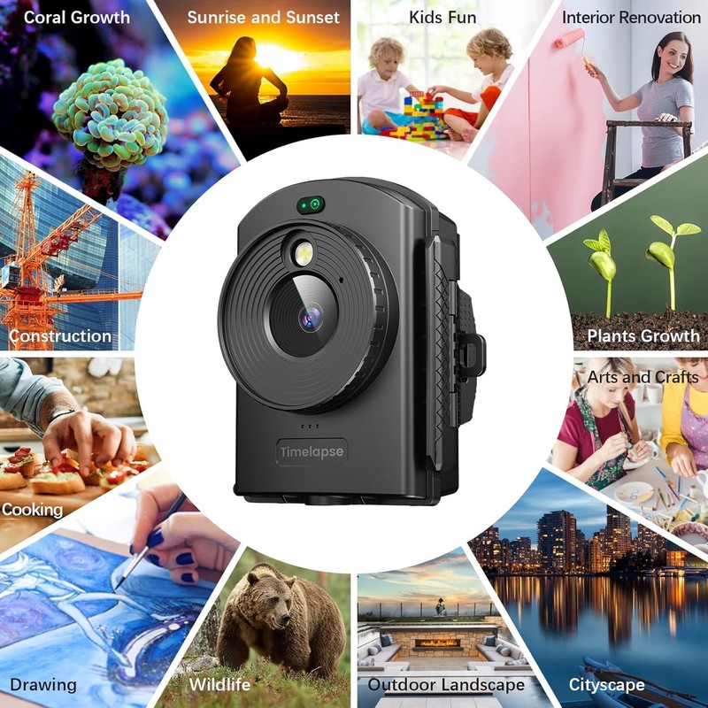 Time Lapse Camera Infrared Positioning LED 180 Day Shooting 1080P gallery