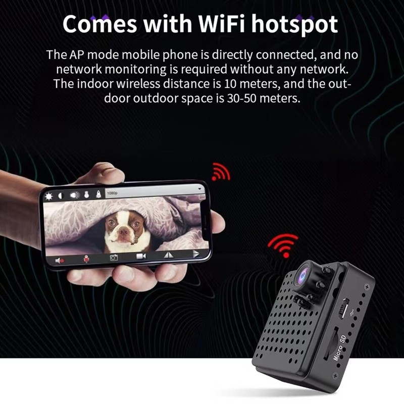Mini 1080P Camera WiFi Portable Smart Security Cam Night Vision Motion Detection gallery