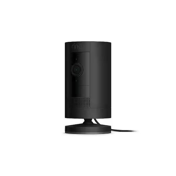Ring Stick Up Plug-in 1080p HD Security Camera - Black gallery