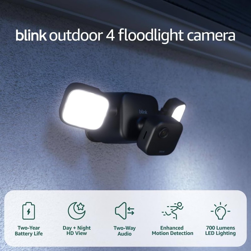 Blink Outdoor 4 Floodlight Camera Battery Powered Sync Module Core New gallery