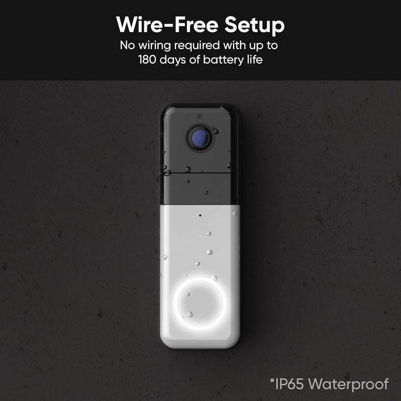 Wyze Wireless Video Doorbell Pro (Chime Included) with Easy-To-Use Design, 1440 gallery