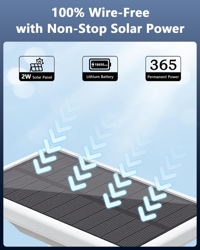 Solar Outdoor Wireless Security Camera System Battery Wifi Home Video Surveillan gallery