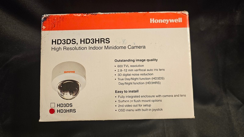 HD3HRS ANALOG DOME 3″ 600TVL HONEYWELL.
