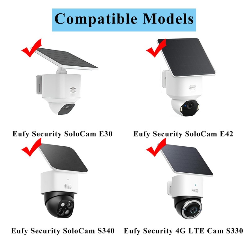 2 Pack Metal Mounting Corner Bracket for , Metal Corner Mount with Eufy SoloC... gallery