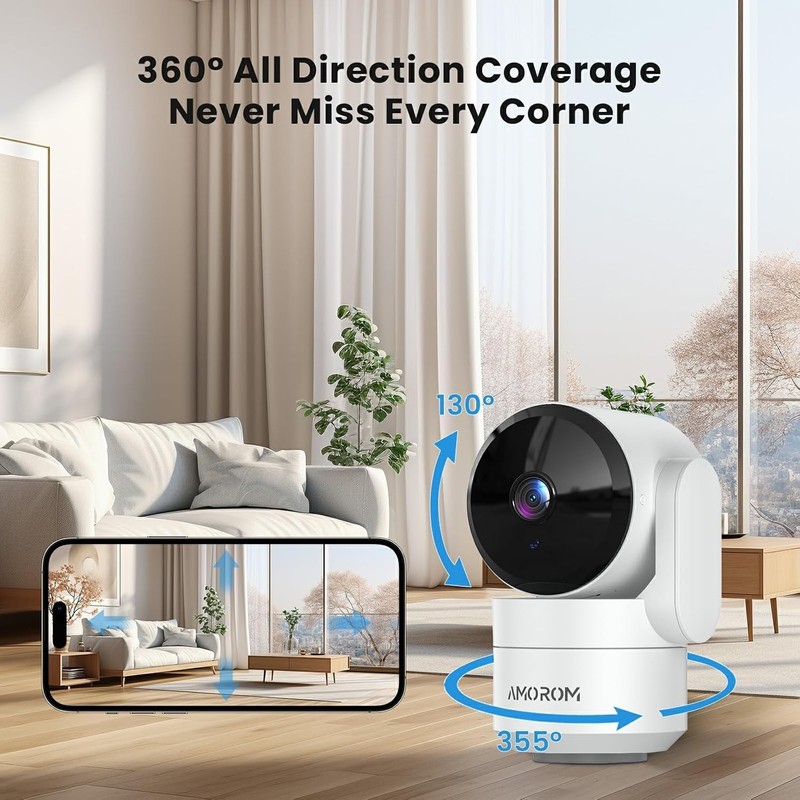 Home Security Camera 2.4G Smart Detector Alarm with AI Elderly Pet Baby Monitor gallery
