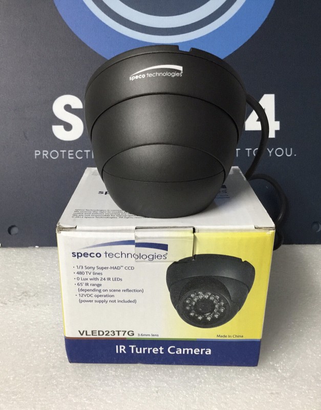 4Pack Speco VLED23T7G Security Color Cameras 3.6mm 480TVL 24LED 65’IR Range NEW! gallery