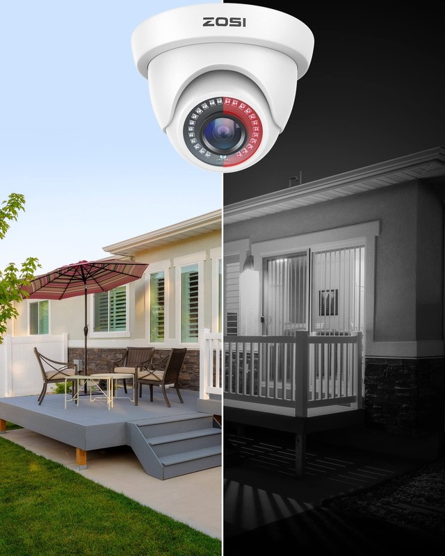 2Pack 2.0MP HD 1080P Security Cameras Kit, 80ft Night Vision, Indoor Outdoor ... gallery