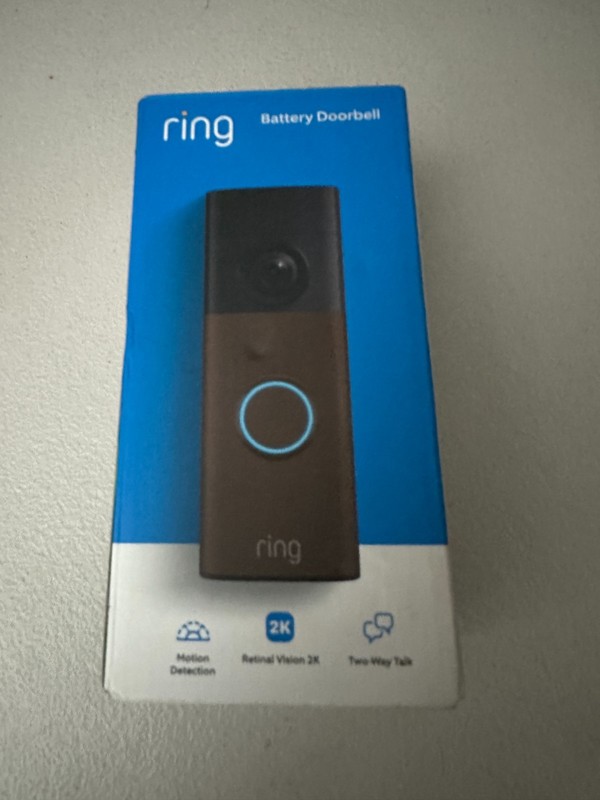 Ring Battery Doorbell (newest model), Retinal 2K with wide-angle video, up to 6x gallery