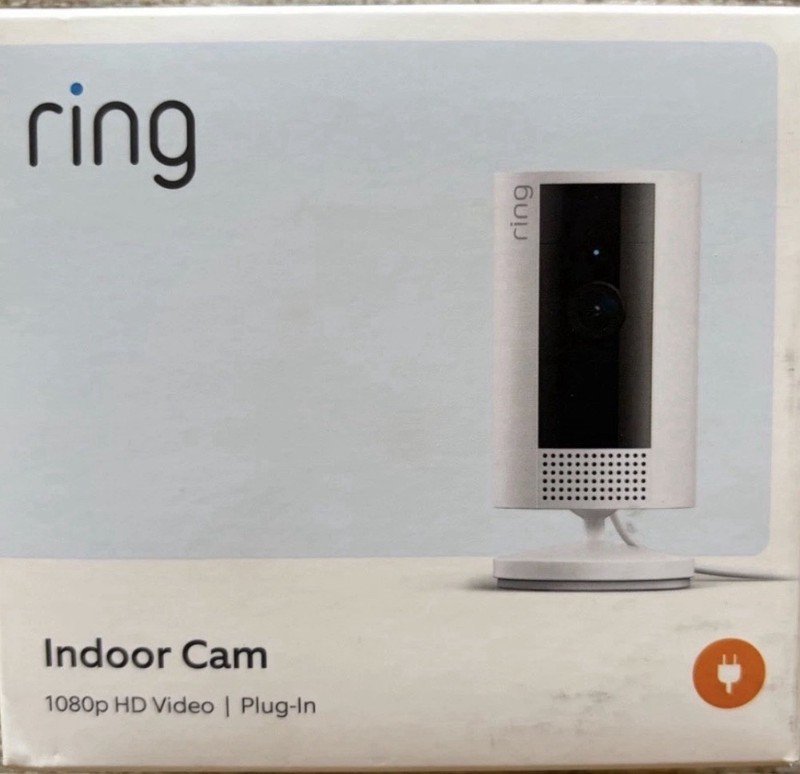 Ring Indoor Cam 2nd Gen Plug-In 1080p HD WiFi Security Camera White Ships Free