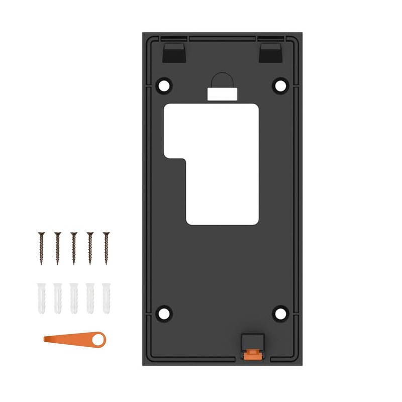 No-Drill Mount,for Ring Battery Doorbell (2024 Release) （Black）