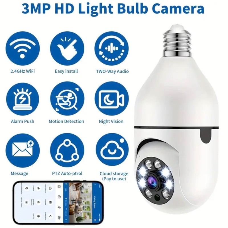 2- 3MP Huntvision AI Intelligent Wifi Cameras W/Instant Alert, Real Time Monitor gallery