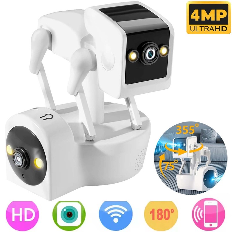 4MP Indoor WiFi Camera Motion Detection Night Vision Security Surveillance Cam
