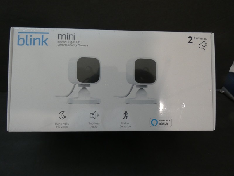 BLINK MINI HD INDOOR CAMERA BCM00300U 2 PACK